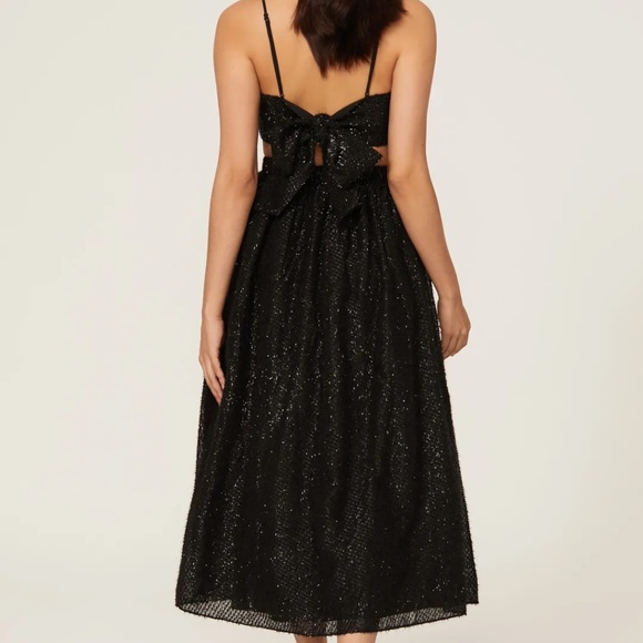 Elliott Nerida Cutout Sequin Dress Black - Picture 3 of 6
